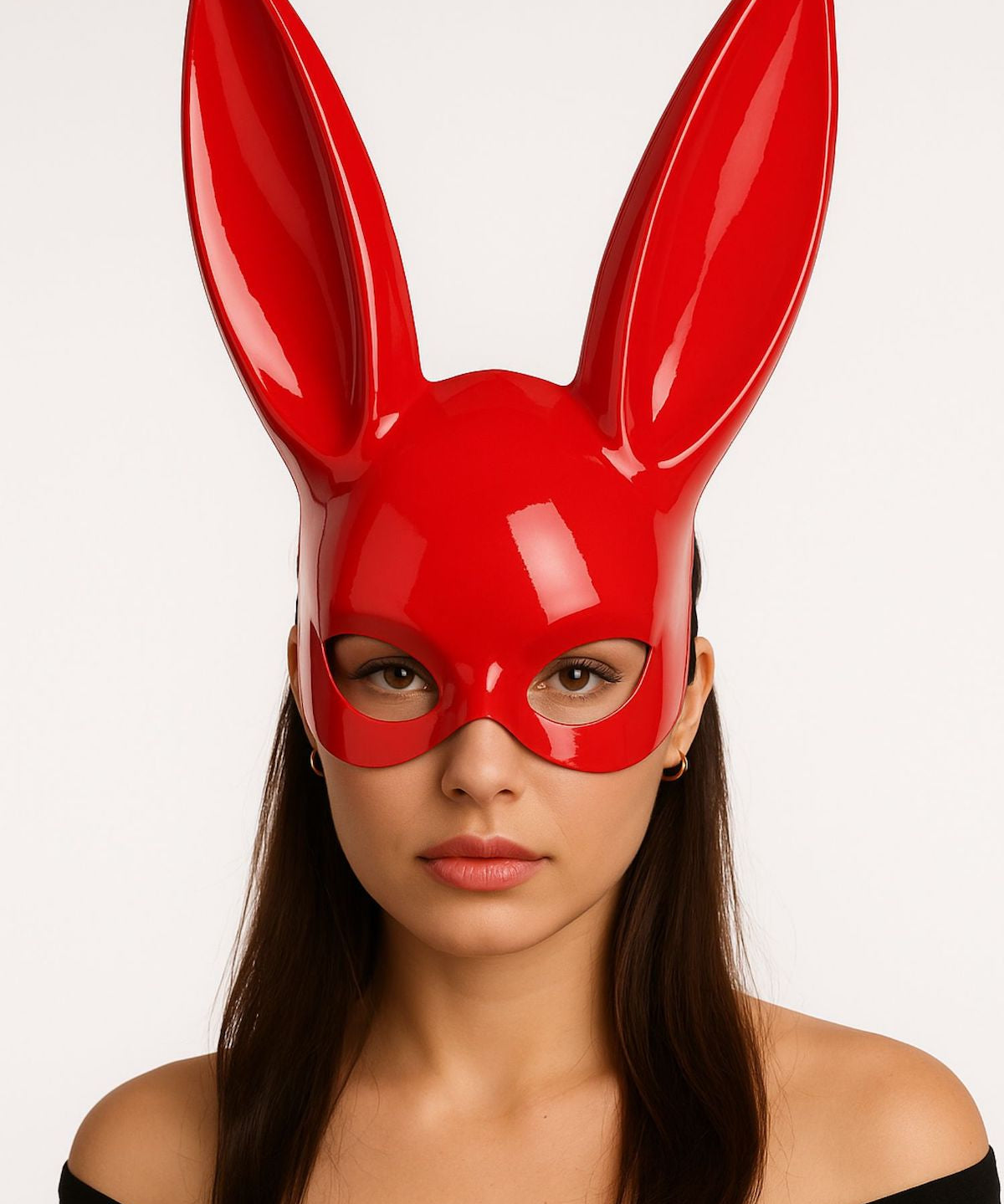 AVAM PLAY Bunny Mask (Red) | Avec Amour Lingerie