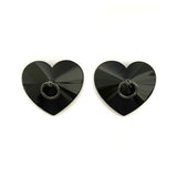 Mini Ring Heart Shaped Nipple Cover (Black)