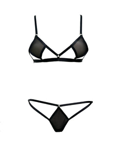 AVAM DIAMOND Openable Bra & Thong Set | Avec Amour Lingerie