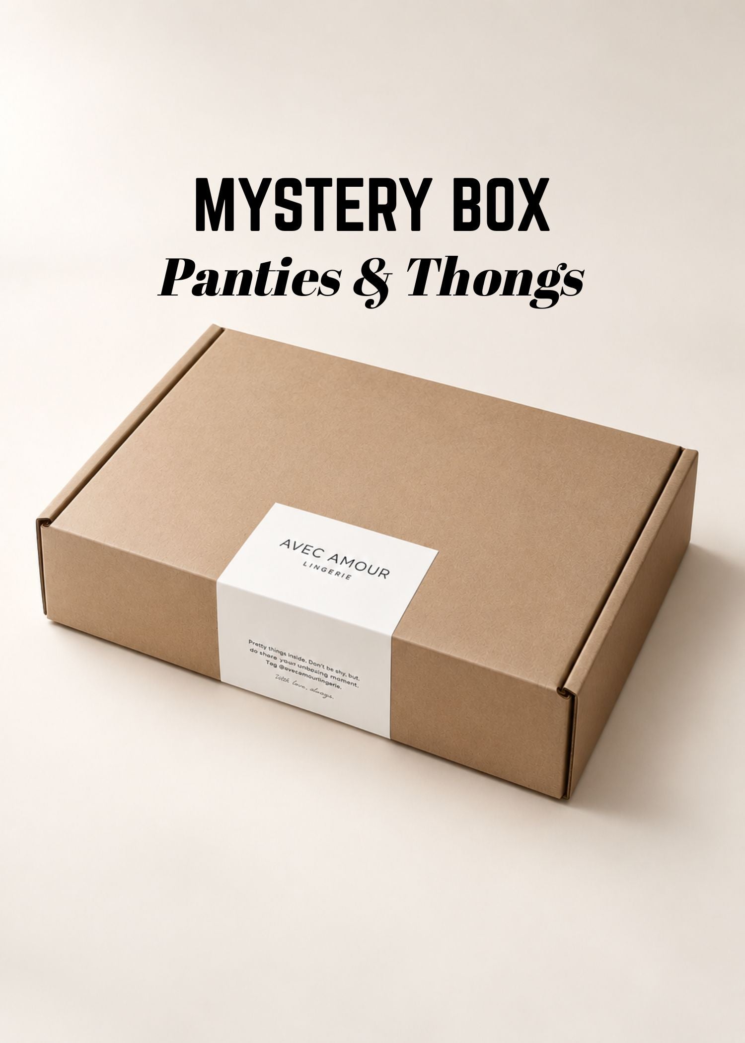 Avec Amour Lingerie | MYSTERY BOX -Panties & Thongs | Bottoms