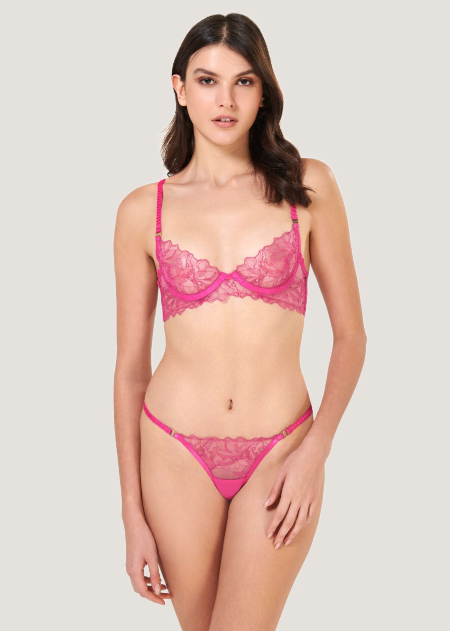Bluebella ASTRA Thong (Fuchsia Pink) | Avec Amour Sexy Lingerie