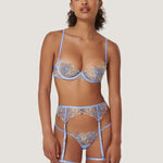 Bluebella LILLY Thigh Harness (Hydrangea Blue) | Avec Amour Sexy Lingerie