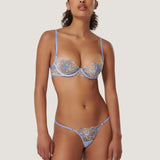 Bluebella LILLY Wired Bra (Hydrangea Blue) | Avec Amour Sexy Lingerie