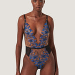 Bluebella LYANDRA Soft Body (Egyptian Blue/Black/Sheer) | Avec Amour Sexy Lingerie
