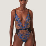Bluebella LYANDRA Soft Body (Egyptian Blue/Black/Sheer) | Avec Amour Sexy Lingerie