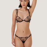 Bluebella MARABEL Panty (Black/Sheer) | Avec Amour Sexy Lingerie