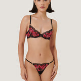 Bluebella VIVIENNE Panty (Fuchsia Pink/Red/Black) | Avec Amour Sexy Lingerie