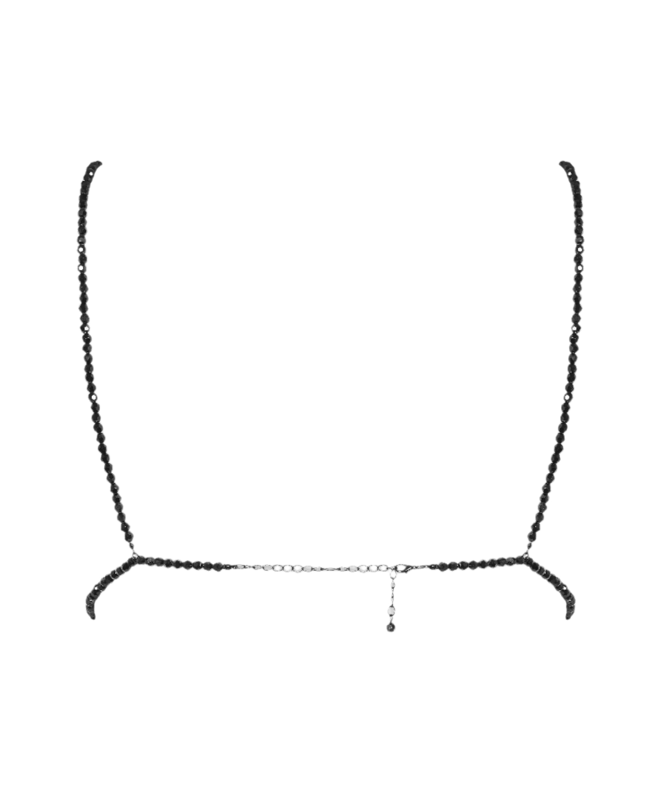 Les Fetiches - A Ton Cou Cupless Triangle Bra (Black)