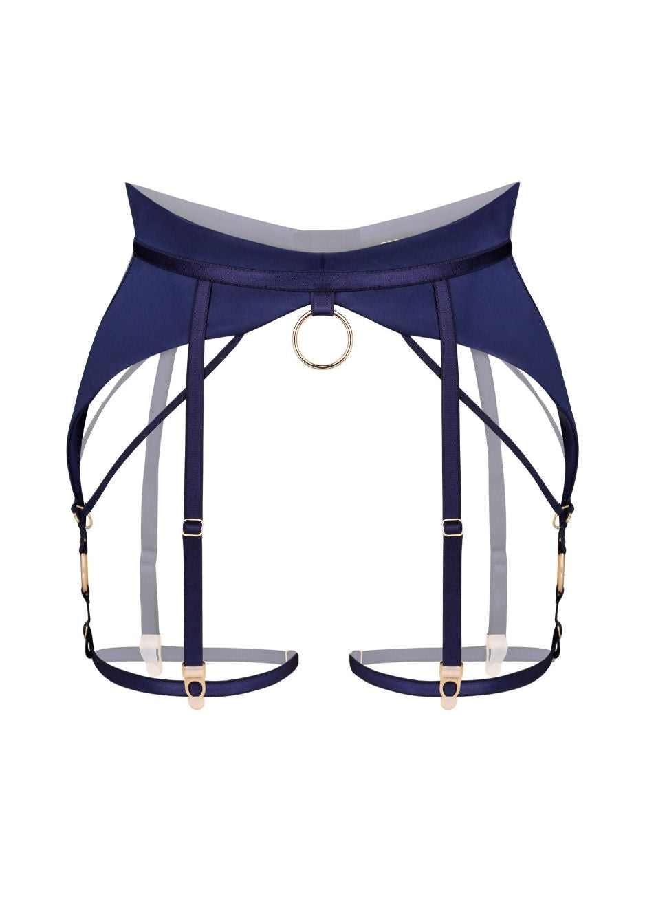 Baed Stories_Lunari Suspender_navy | Avec Amour Lingerie