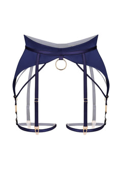 Baed Stories_Lunari Suspender_navy | Avec Amour Lingerie