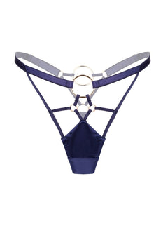 Baed Stories_Lunari Thong_navy | Avec Amour Lingerie