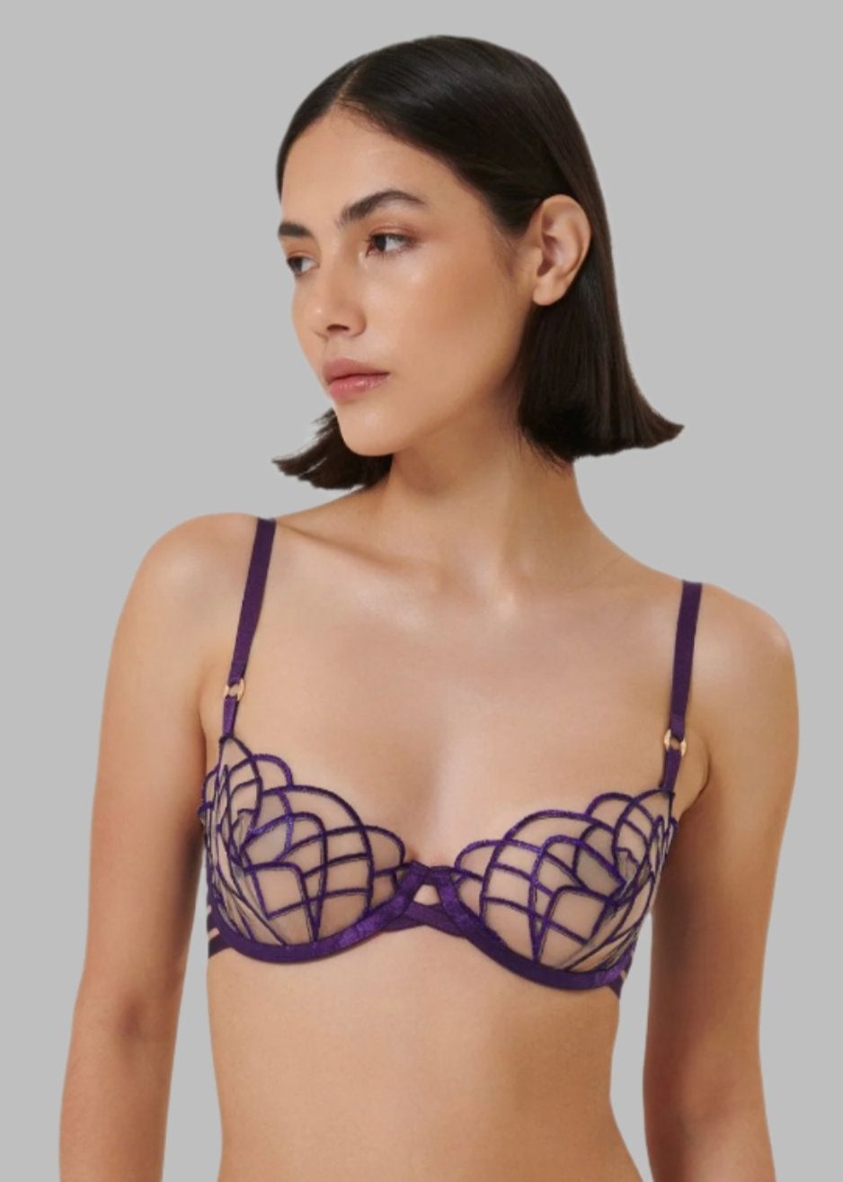 Bluebella Beatrix Bra (Purple) | Avec Amour Lingerie