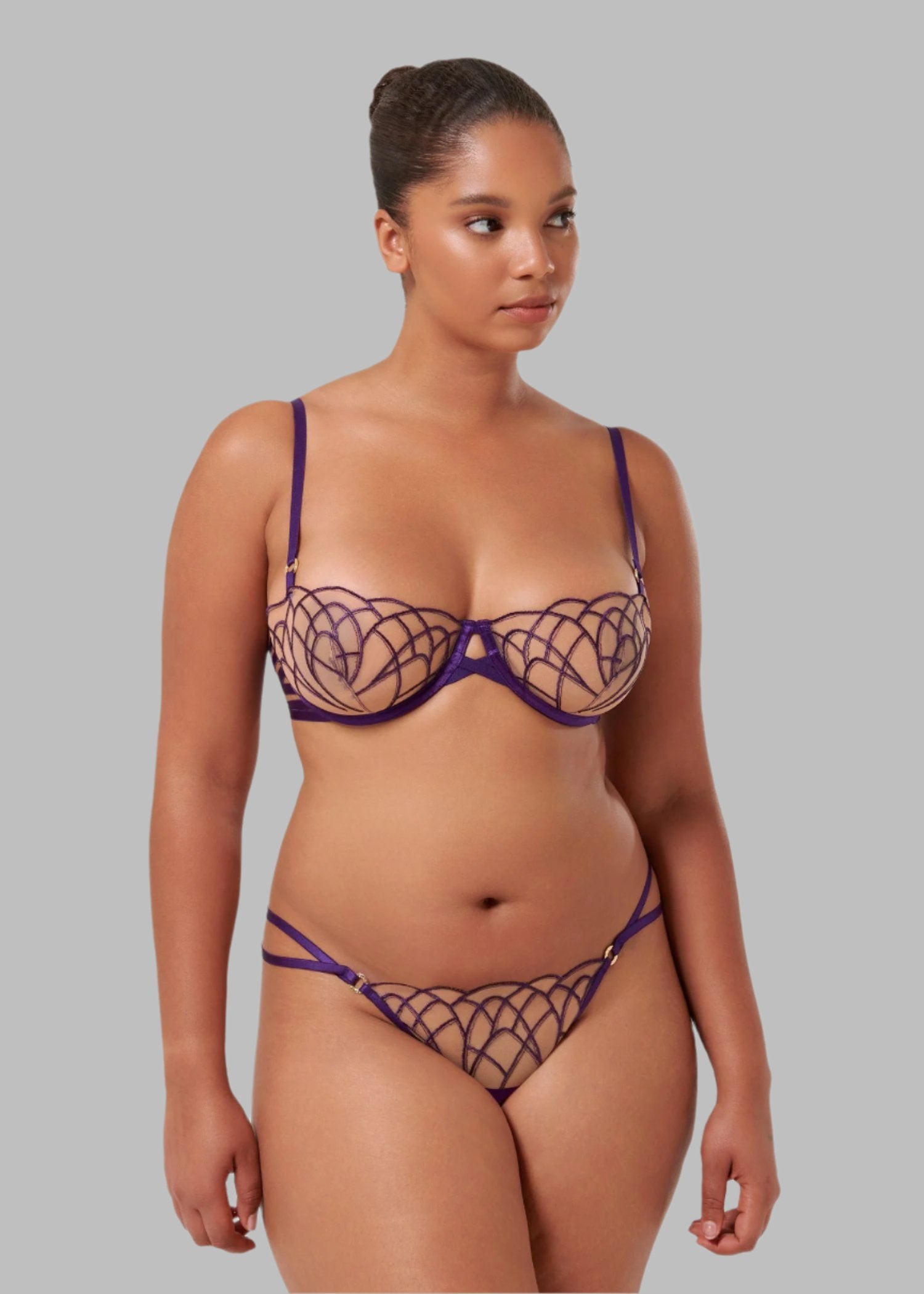 Bluebella Beatrix Bra (Purple) | Avec Amour Lingerie