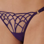 Bluebella Beatrix Thong (Purple) | Avec Amour Lingerie