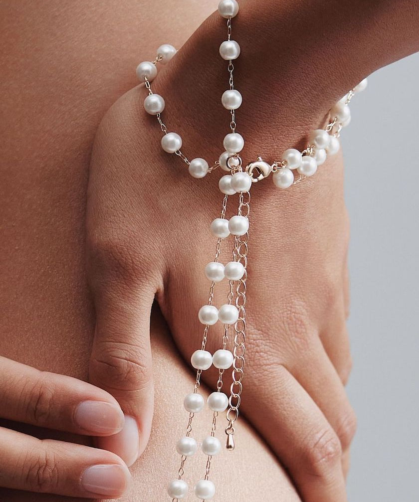 Pearl Cuffs (Pearl/Gold)