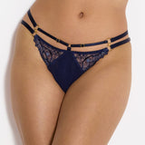 Bordelle MARI - Open Back Panty (Navy Blue)| Avec Amour Sexy Lingerie