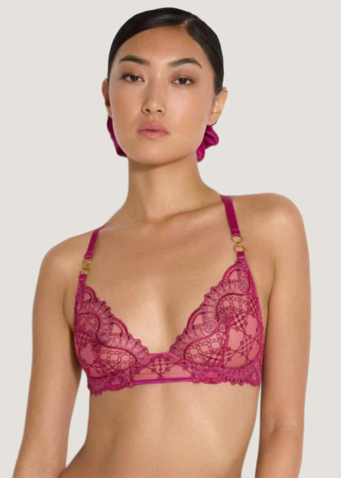 Bordelle MARI - Soft Cup Bra (Magenta)| Avec Amour Sexy Lingerie