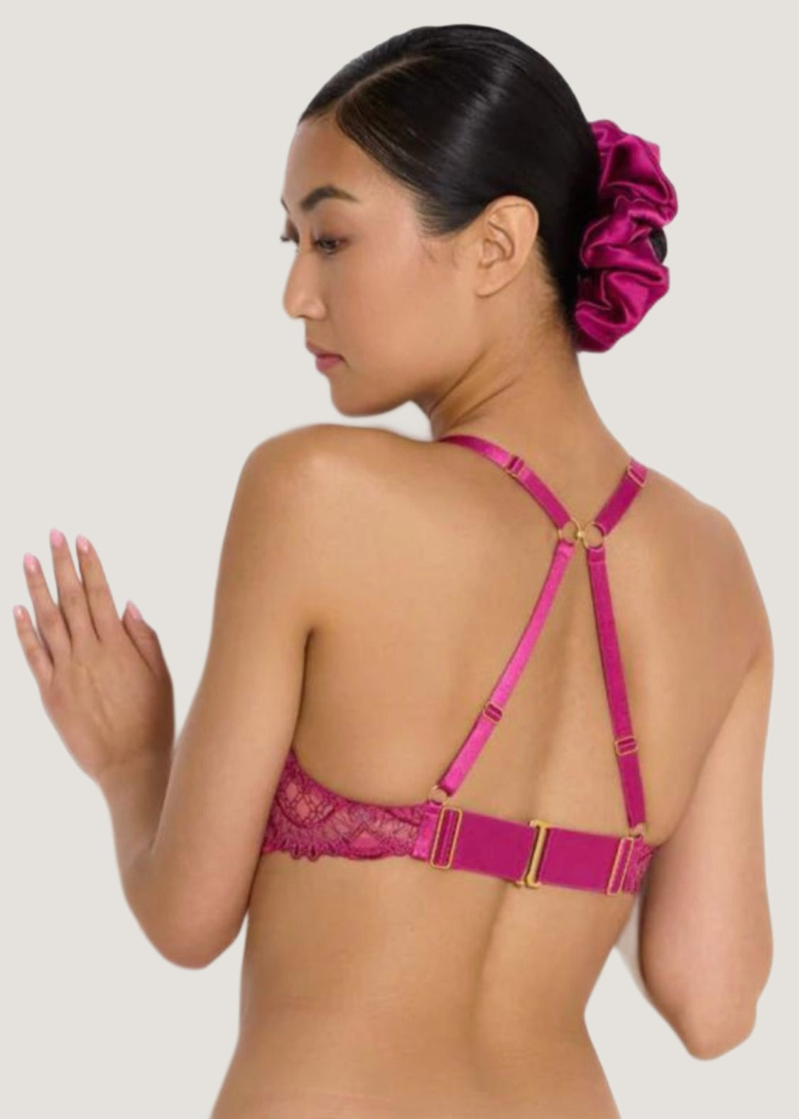 Bordelle MARI - Soft Cup Bra (Magenta)| Avec Amour Sexy Lingerie