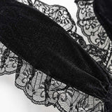 Velvet Lace Bunny Headband