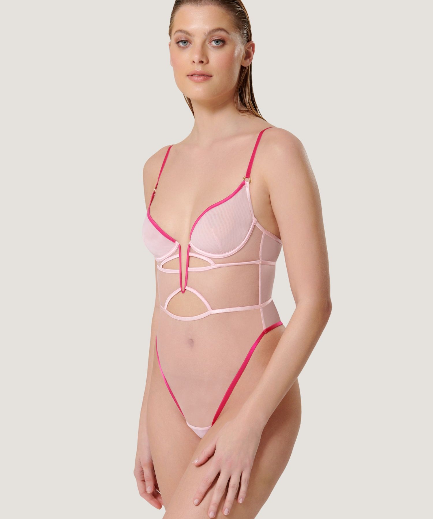 Bluebella JONI Wired Body (Fuchsia Pink/Pirouette Pink) | Avec Amour Sexy Lingerie