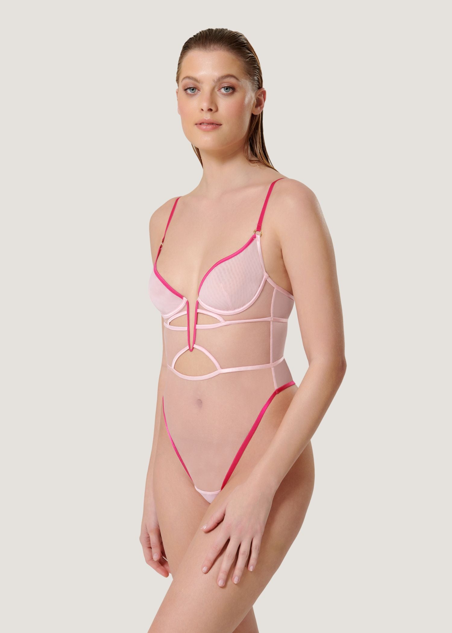 Bluebella JONI Wired Body (Fuchsia Pink/Pirouette Pink) | Avec Amour Sexy Lingerie