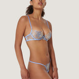Bluebella LILLY Thong (Hydrangea Blue) | Avec Amour Sexy Lingerie