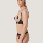 Bluebella LOTUS Shoulder Harness (Black) | Avec Amour Sexy Lingerie