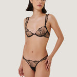 Bluebella MARABEL Panty (Black/Sheer) | Avec Amour Sexy Lingerie