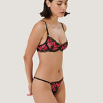 Bluebella VIVIENNE Panty (Fuchsia Pink/Red/Black) | Avec Amour Sexy Lingerie