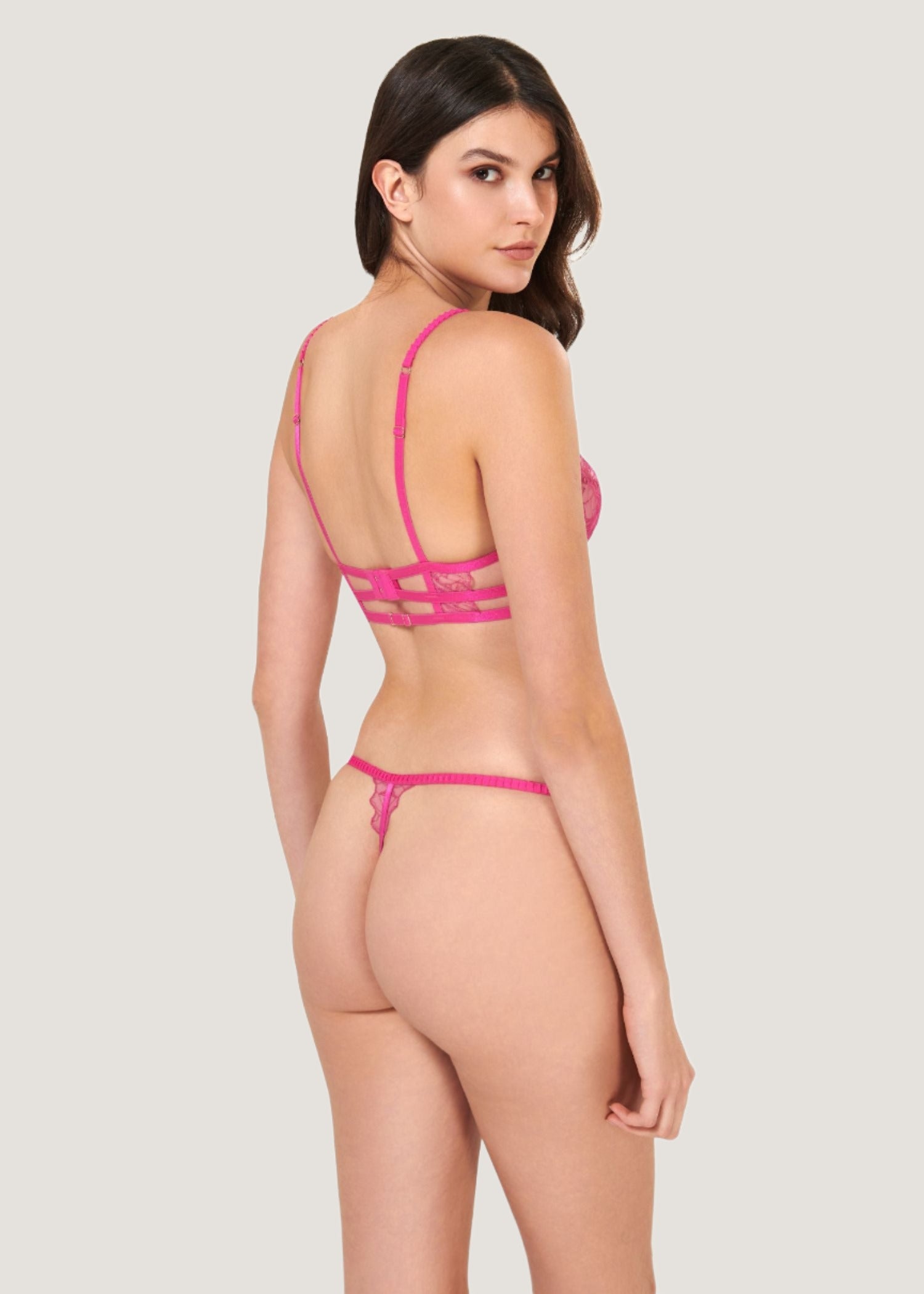 Bluebella ASTRA Thong (Fuchsia Pink) | Avec Amour Sexy Lingerie