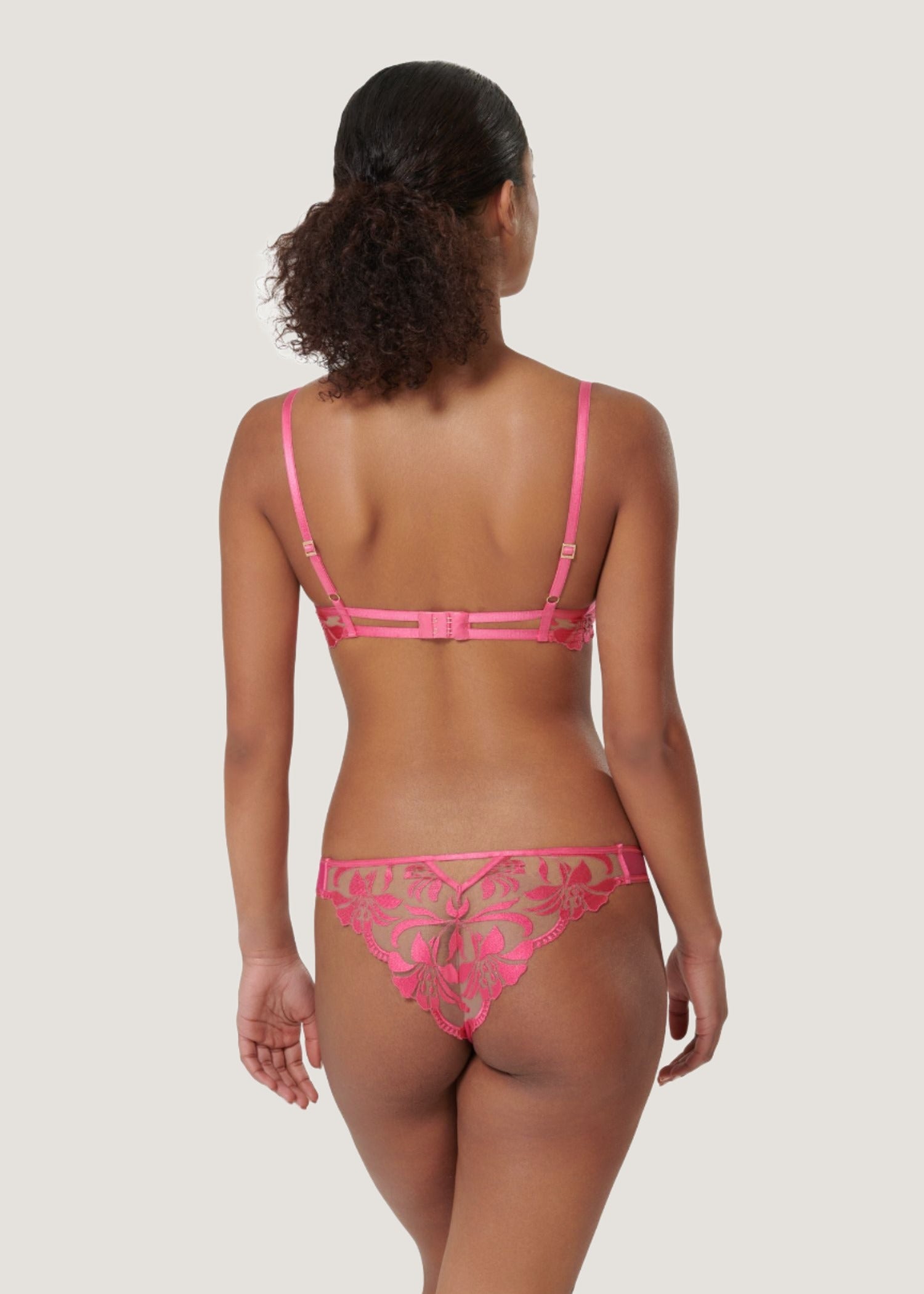 Bluebella LEONORA Brief (Fuchsia Pink/Sheer) | Avec Amour Sexy Lingerie