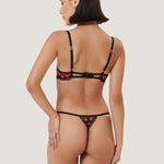Bluebella VIVIENNE Wired Bra (Fuchsia Pink/Red/Black) | Avec Amour Sexy Lingerie