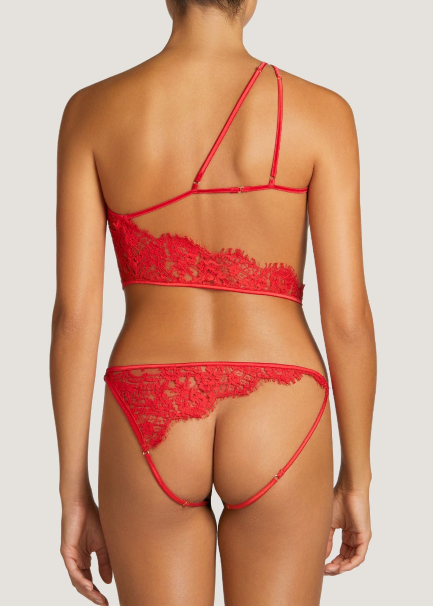 Coco de Mer MARELLA Open Playsuit (Red) | Avec Amour Sexy Lingerie