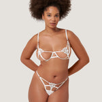 Bluebella ARIA Thong (White) | Avec Amour Sexy Lingerie
