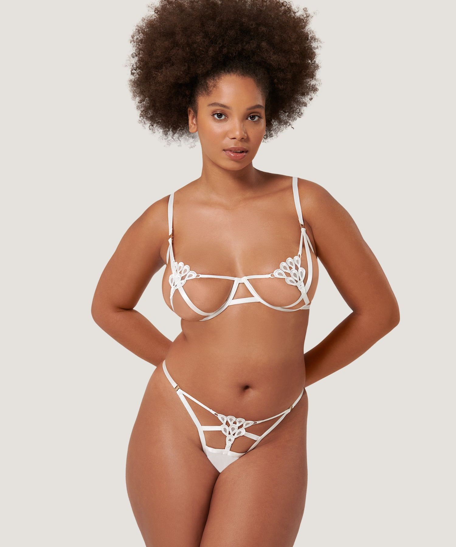 Bluebella ARIA Wired Bra (White) | Avec Amour Sexy Lingerie