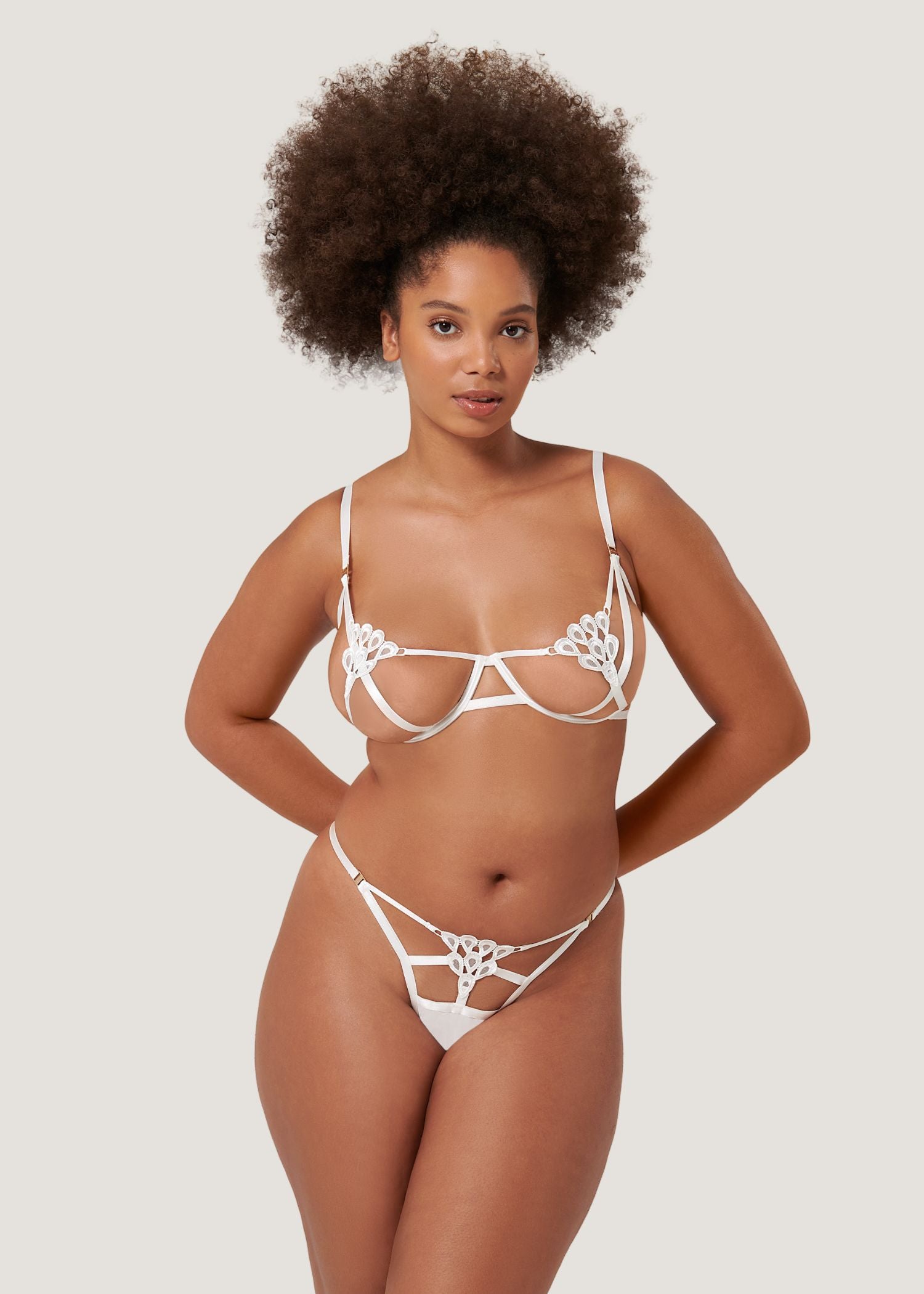 Bluebella ARIA Wired Bra (White) | Avec Amour Sexy Lingerie