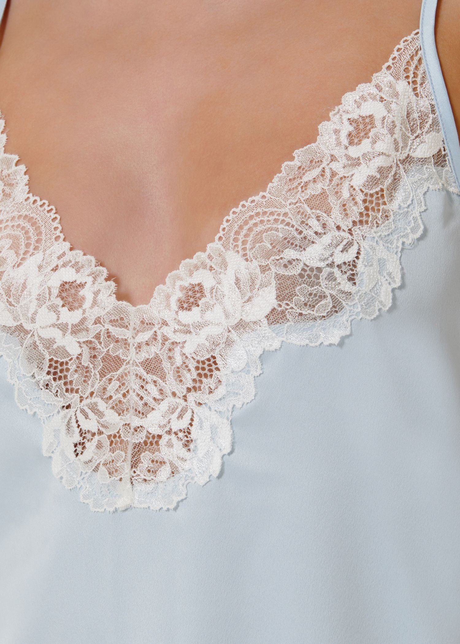 Bluebella ISABELLA Luxury Short Chemise (Ice Water Blue) | Avec Amour Sexy Lingerie