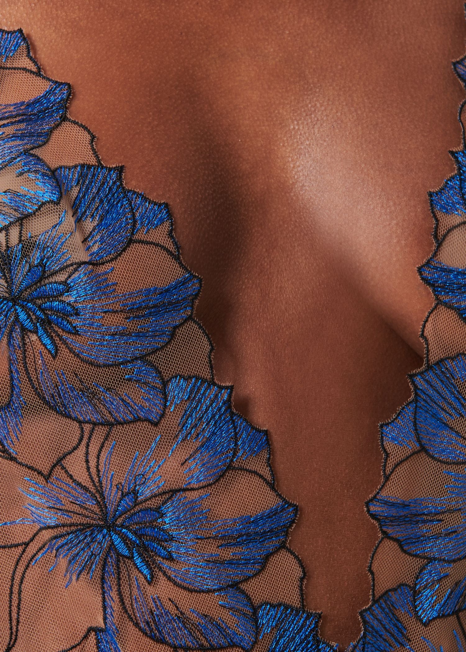 Bluebella LYANDRA Soft Body (Egyptian Blue/Black/Sheer) | Avec Amour Sexy Lingerie