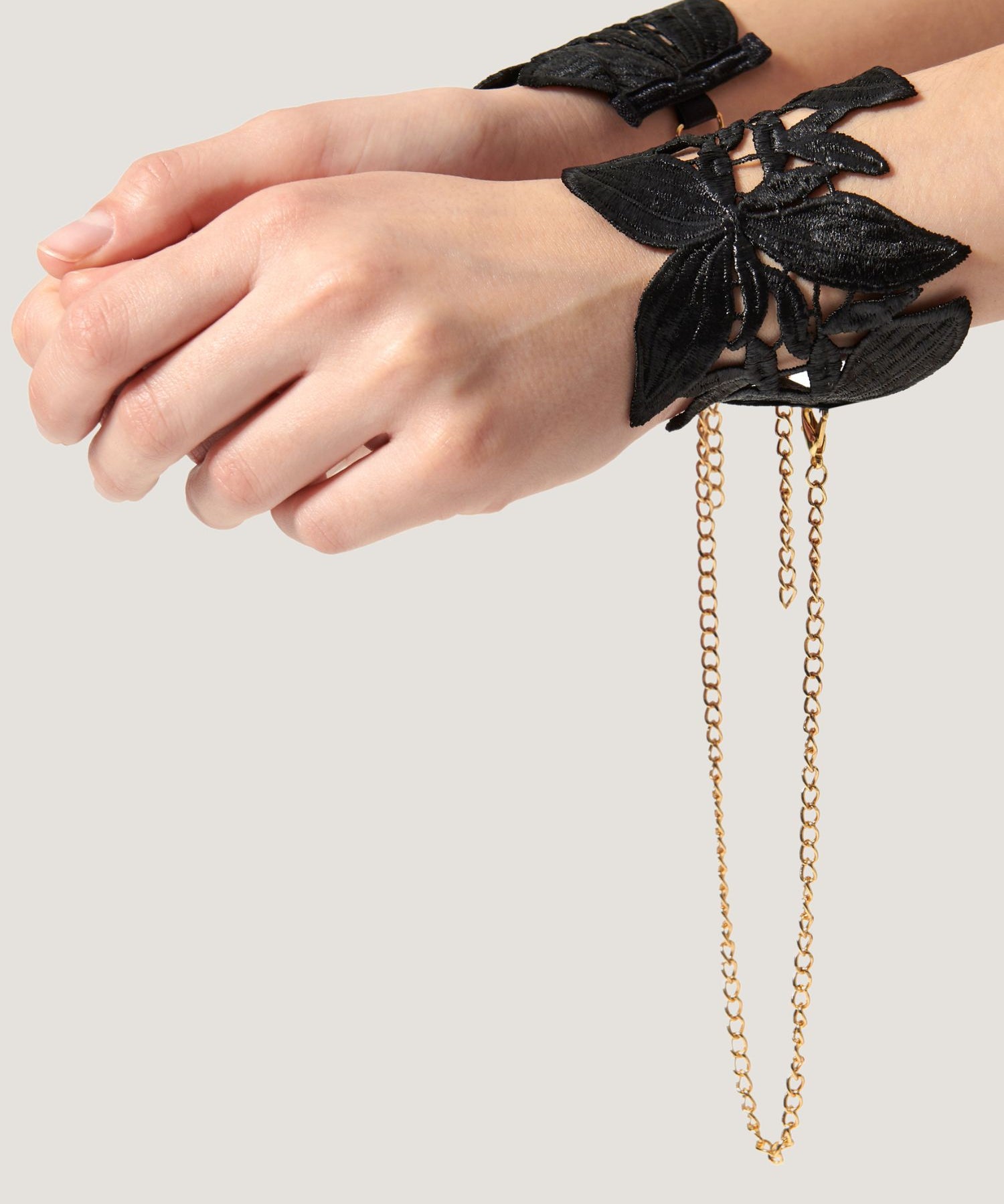 Bluebella OPHELIA Cuffs (Black) | Avec Amour Sexy Lingerie