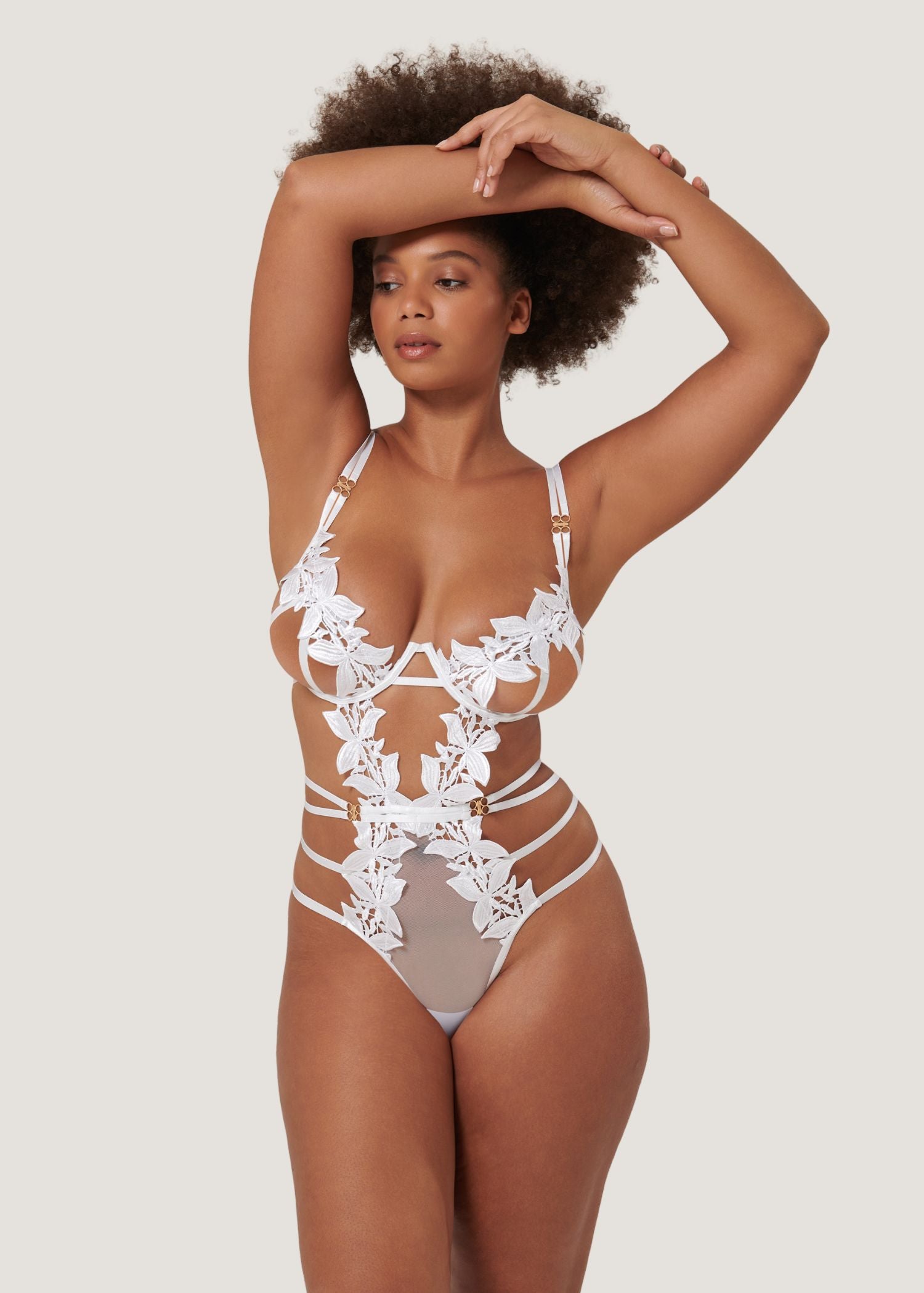 Bluebella OPHELIA Wired Body (White) | Avec Amour Sexy Lingerie
