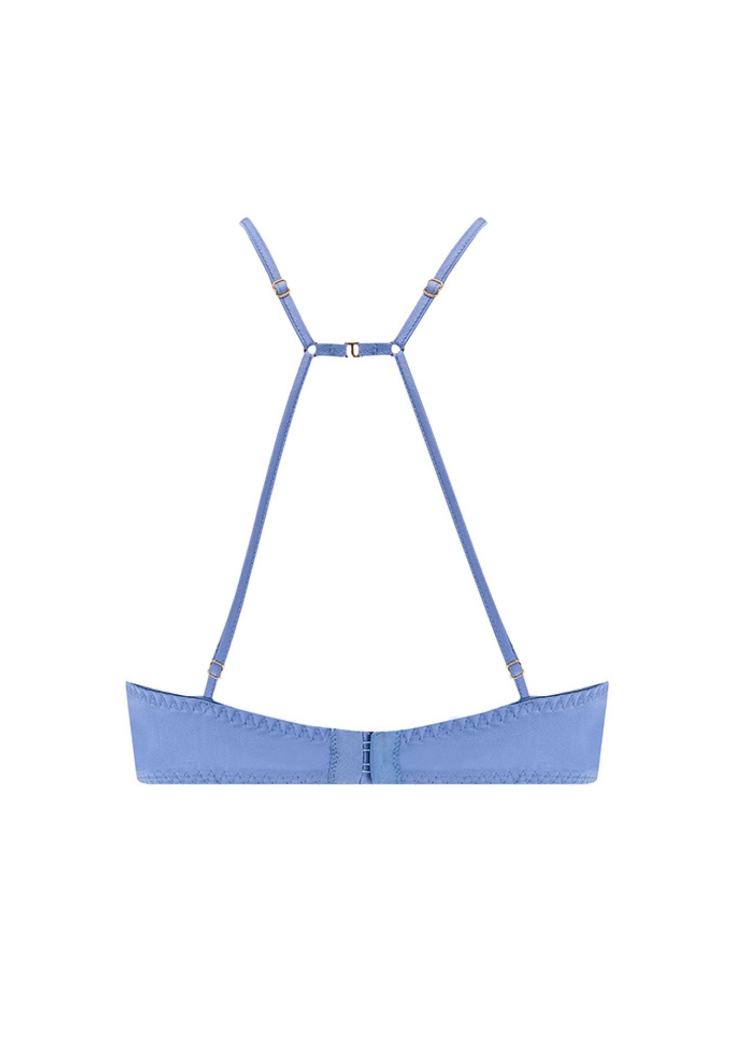 Coco de Mer HERA Quarter Cup Bra (Steel Blue) | Avec Amour Sexy Lingerie