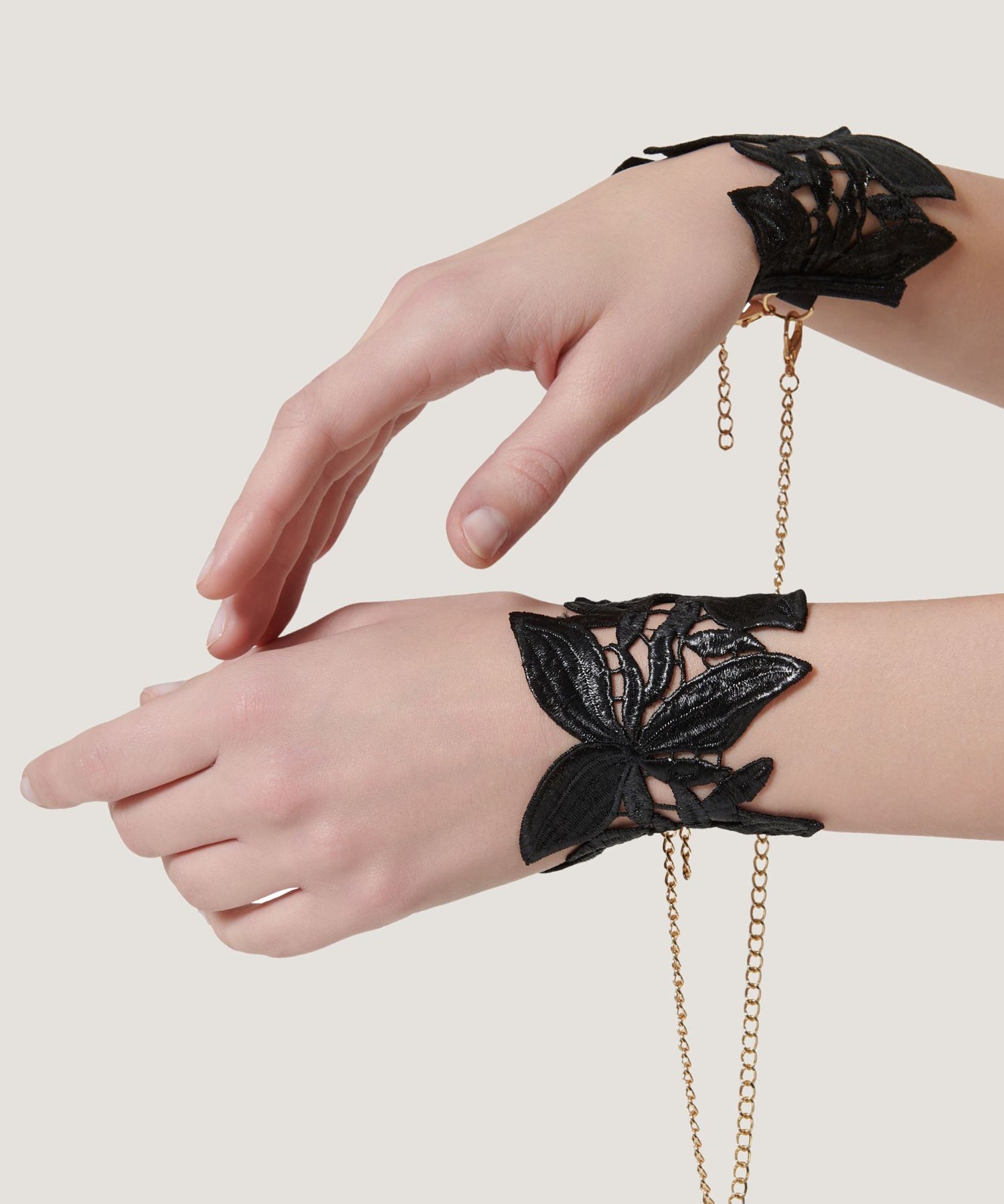 Bluebella OPHELIA Cuffs (Black) | Avec Amour Sexy Lingerie