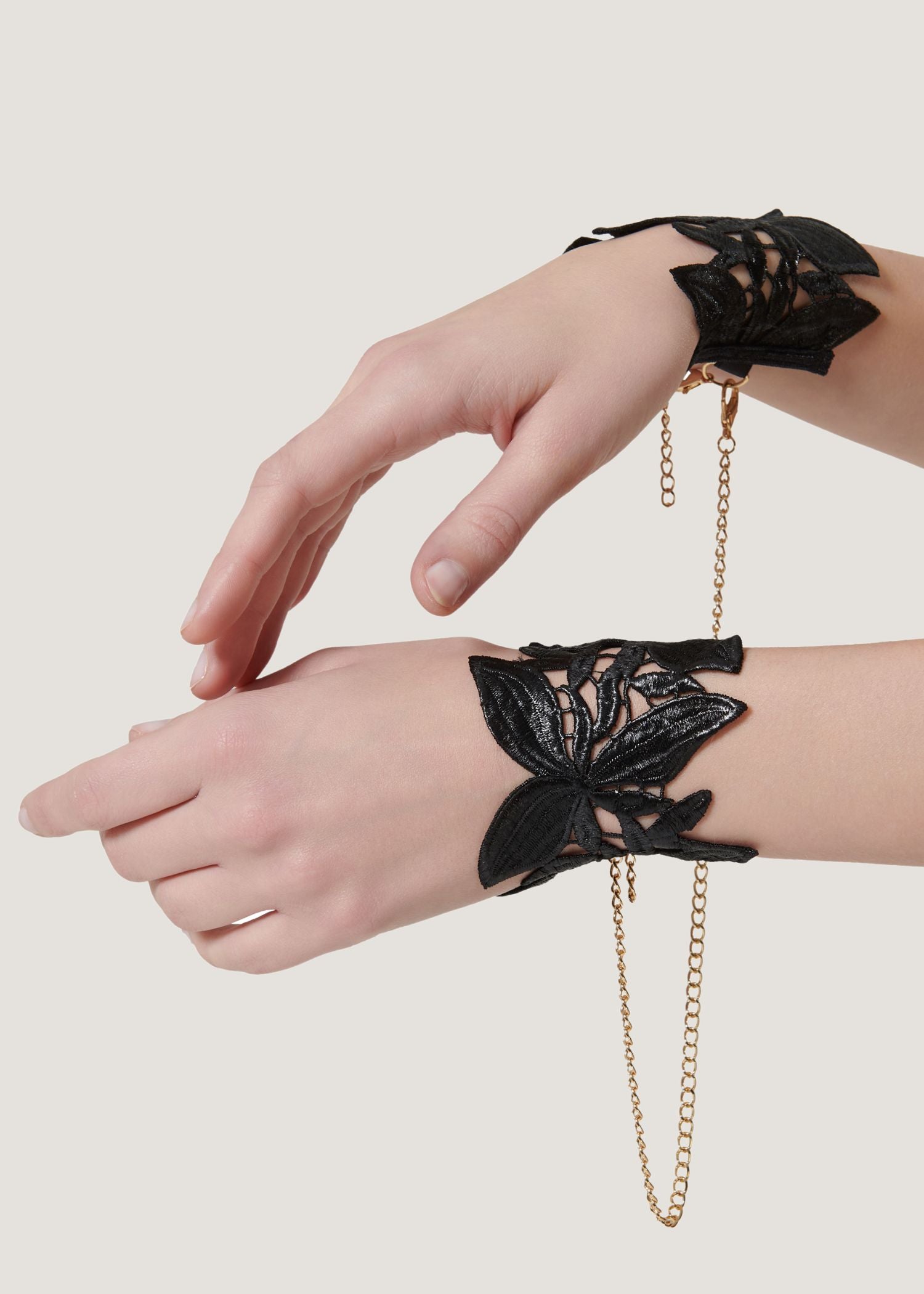 Bluebella OPHELIA Cuffs (Black) | Avec Amour Sexy Lingerie