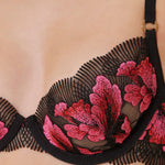 Bluebella VIVIENNE Wired Bra (Fuchsia Pink/Red/Black) | Avec Amour Sexy Lingerie