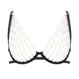 Frida Open Wired Bra (Gold/Black)