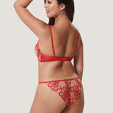 Bluebella CATALINA Panty (Tomato Red/Sheer) | Avec Amour Sexy Lingerie