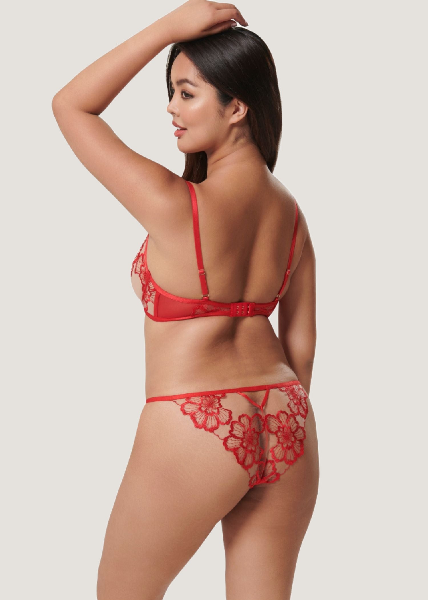 Bluebella CATALINA Panty (Tomato Red/Sheer) | Avec Amour Sexy Lingerie