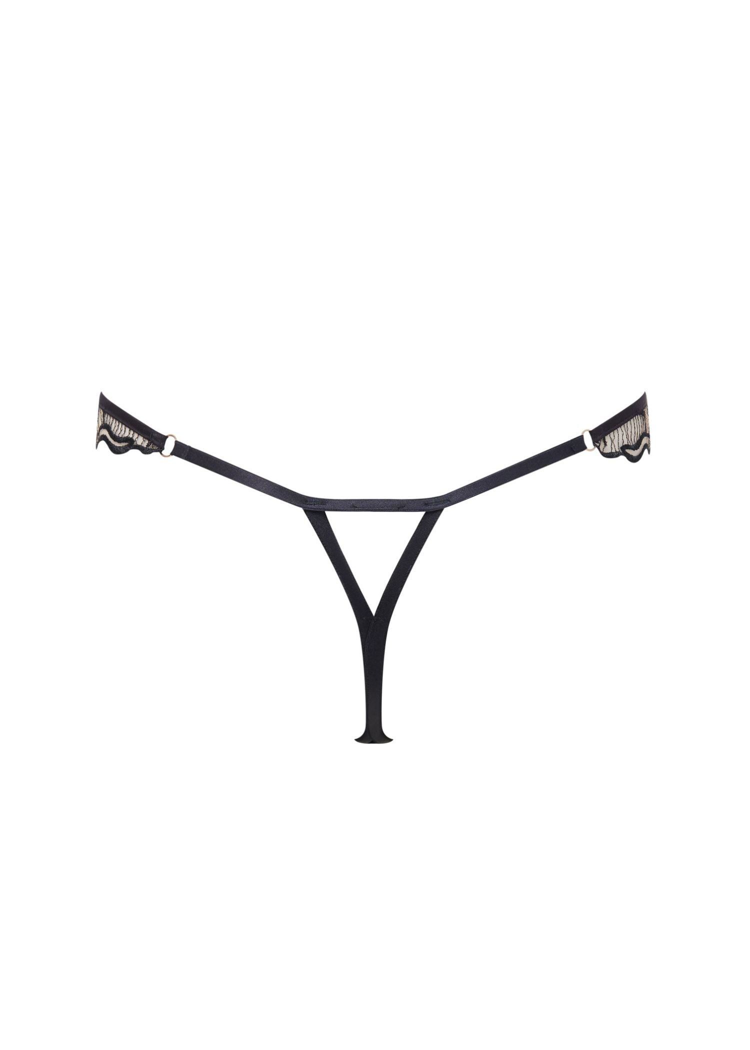 Bluebella MARABEL Thong (Black/Sheer) | Avec Amour Sexy Lingerie