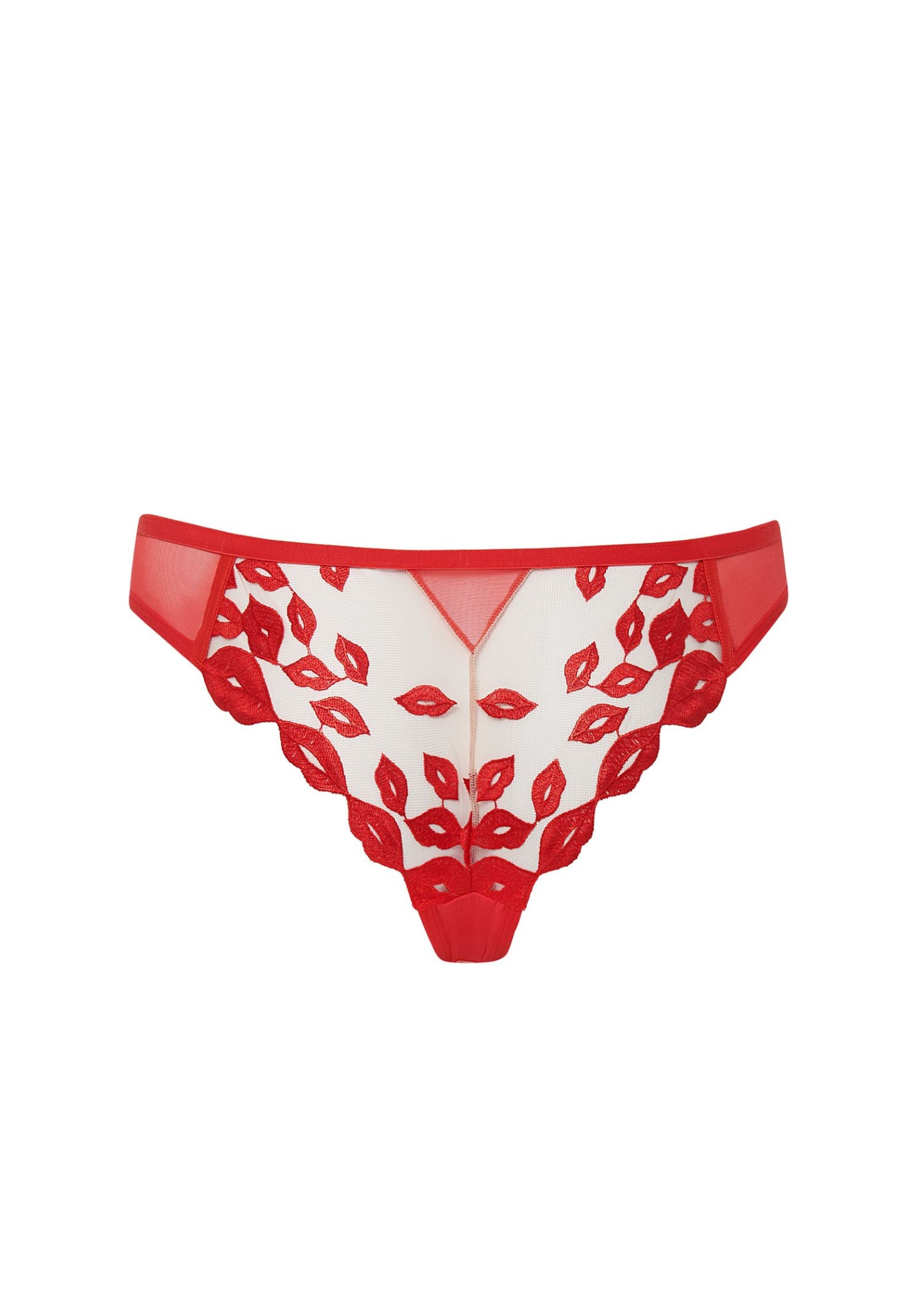 Bluebella MARIAN Panty (Tomato Red/Sheer) | Avec Amour Sexy Lingerie