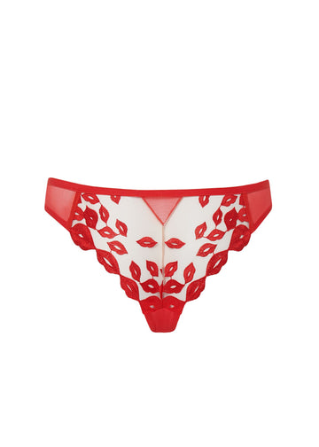 Bluebella Marian Thong (Tomato Red/Sheer)